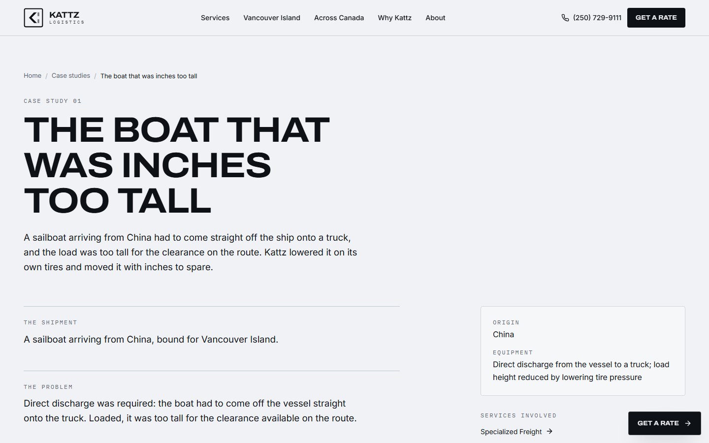 Kattz Logistics — case study: the boat that was inches too tall (/case-studies/the-boat-that-was-inches-too-tall)